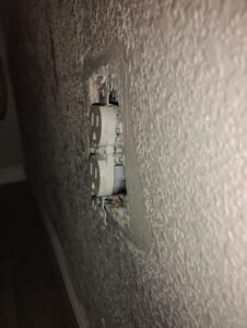 Electrical Outlet Repair (Before)