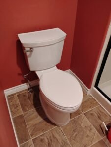 New toilet install by local denver aurora handyman