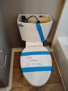 Toilet Replacement (Before) by Castle rock highlands ranch handyman